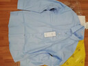 罗蒙斜纹长袖衬衫男秋季新款中青年男士商务休闲棉质职业工装衬衣 C21蓝色【有口袋】 39 (建议120-135斤) 实拍图