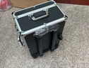 驰明便携滑轮拉杆箱铝合金工具箱 五金仪器设备箱 定制模型收纳运输箱 031黑色空箱万向轮55x35x33cm 实拍图
