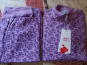 南极人女士秋衣秋裤女纯棉中老年妈妈秋冬季保暖内衣套装大码老人棉毛套 中领-贵妃紫 3XL 实拍图