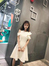 miss nitaly 小心机纯色连衣裙女夏新款气质小个子修身显瘦露肩伴娘礼服A字裙 白色  M99-110斤 实拍图