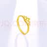 周六福足金999皇冠黄金戒指女七夕礼物计价AB012117 活口12号 约1.96g 实拍图