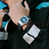 卡西欧（CASIO）G-SHOCK小方块系列手表男手表多功能运动手表生日礼物学生送人 GM-5600U-1小银砖金属表壳 实拍图