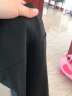 宝娜斯（BONAS）夏季高腰鲨鱼皮打底裤提臀瑜伽裤无痕芭比裤黑色小脚裤鲨鱼裤 黑色190克磨毛绒5-15度 L码(100-120斤) 实拍图