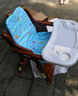 鱼跃星空 宝宝餐椅实木儿童餐桌椅子便携多功能可折叠婴儿高档家用餐椅 加大款深咖【棉垫+餐盘】 实拍图