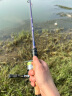 钓迷（fishingfans）蘭溪泛用雷强路亚竿富士o环碳素远投翘嘴鲈鱼打黑纺车水滴轮套装 0m pro蘭溪直柄单竿 2.13米ML快调 实拍图