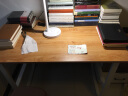 木以成居电脑桌台式钢木书桌书架收纳现代简约学习桌子 浅胡桃色100*60CM 晒单实拍图