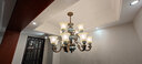 韬齐 欧式吊灯美式客厅灯卧室餐厅灯大气别墅灯挑空高级奢华复古灯具 【8+4H】30m²以上（带遥控） 全光谱三色LED灯泡 实拍图