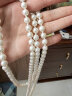 复古珍珠项链女优雅气质小香风双层锁骨链简约百搭长款毛衣链配饰 玻璃珍珠(直径8mm长150cm） 晒单实拍图