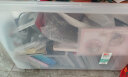 禧天龙塑料衣物收纳箱玩具整理箱84L 透明  3个装 带轮 实拍图