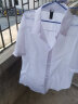卡度顿夏季短袖衬衫男韩版修身大码青少年商务休闲白衬衣职业装工作服 白色 M 实拍图