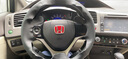 奥迈尔 本田十代思域手缝真皮方向盘套 CRV 冠道思铂睿URV凌派杰德雅阁奥德赛艾力绅汽车改装把套 黑皮黑线 实拍图