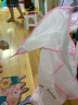 俞兆林（YUZHAOLIN）儿童雨衣 男女童EVA透气大帽檐雨披宝宝卡通雨具幼儿园小学生便携式雨衣 粉色小兔 M 实拍图