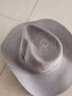 慕衣宾士草帽男夏天遮阳帽子户外凉帽男士防晒太阳帽舒适钓鱼帽透气渔夫帽 浅灰色(B西部牛仔) (均码) 实拍图