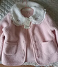 戴维贝拉（DAVE＆BELLA）女童羊羔毛外套洋气儿童开衫小童长袖上衣秋冬新款外衣宝宝衣服 粉色【现货】 120 cm（建议身高110-120cm） 实拍图