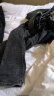 南极人（Nanjiren）牛仔裤男士装春秋季款长裤子商务休闲裤宽松大码直筒中青年 N021蓝黑色+N009蓝色 32 二尺五 实拍图