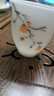 苏氏陶瓷（SUSHI CERAMICS）手绘功夫茶具釉下彩冰种玉瓷柿柿如意三才盖碗茶具套装礼盒 实拍图