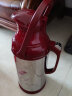 清水（SHIMIZU） 不锈钢热水瓶玻璃内胆保温壶水瓶茶瓶家用老式保温瓶暖瓶 3262 咖啡红 3.2l 实拍图