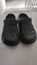 回力洞洞拖鞋休闲室内户外轻便透气不易滑包头沙滩鞋HL03271黑色40码 实拍图