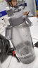 希乐水杯男女户外健身运动吸管杯夏季网红水杯子tritan材质2.0L灰色 晒单实拍图