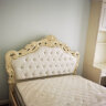 梦美斯宣 家具 欧式床 卧室板木美式双人床结婚床组合套装带软靠床1802 [珍珠白]1.8m高箱床 实拍图