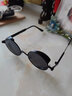 欧美朋克哥特风潮男女太阳镜 圆形复古偏光墨镜 彩膜时尚个性眼镜 黑框黑灰 镜布+镜袋 实拍图
