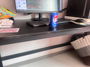 馨美凯电脑桌台式家用简易书桌办公桌简约现代工作台租房卧室学习写字桌 【单桌1.6cm厚桌面】黑架+碳纤色 长180cm*宽60cm*高74cm 实拍图