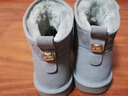 意尔康女靴雪地靴女士棉鞋冬季加绒加厚东北抗寒妈妈中筒短靴子 米白2 加绒 【靴筒羊毛内里】 35 实拍图
