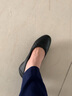 酒店工作鞋女黑色平底软底职业皮鞋防滑矮跟圆头浅口低跟单鞋女鞋 6012跟高2cm 38 实拍图