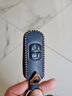 马自达汽车钥匙套3昂克赛拉包6阿特兹马自达8钥匙扣cx4星骋cx-5睿翼cx-30真皮钥匙壳CX-9 B款【智能二键】疯马皮蓝色 实拍图
