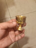 七宝莲 铜供酒杯供佛供杯供财神关公酒杯拜神茶杯高脚杯圣水杯佛具摆件 小号酒杯/1个 实拍图