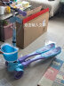 迪士尼（Disney）滑板车儿童女孩 可升降可折叠便携 蛙式脚踏滑步车 艾莎88106 晒单实拍图