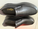 金利来（Goldlion）男鞋新款皮鞋商务休闲鞋气垫软底头层牛皮单鞋套脚一脚蹬懒人鞋子 黑色 41 实拍图