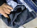 真维斯（Jeanswest）王一博代言牛仔裤男秋冬新款天丝舒适修身直筒高端潮牌休闲裤子男 黑灰【加绒保暖】 32 码(2尺5) 【建议130-140斤】 实拍图