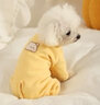 华元宠具（hoopet）狗狗衣服小型犬秋冬保暖宠物衣服冬天比熊幼犬泰迪小狗全包四脚衣 【德绒款】四脚护肚衣-莺茶黄 M:背长30.5cm-推荐体重7-10斤 实拍图