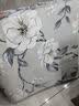 新品老粗布套不含芯正方形沙发床头靠背靠枕P 栀子花开 60X60cm【抱枕套一个】 实拍图