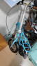 GOGOBIKE构构12寸男女式成人学生小型迷你便携超轻铝合金小轮折叠自行车 12寸铝仙子 蓝色 实拍图