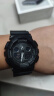 卡西欧（CASIO）G-SHOCK 黑武士双显大表盘运动防水手表 黑夜骑士 GA-100-1A1DR 实拍图