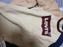 Levi's 李维斯儿童装男童长袖T恤春秋款圆领打底衫百搭撞色插肩袖上衣 焦糖布丁白 110 /52 【建议身高98-104cm】 实拍图