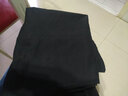 啄木鸟100%纯棉男裤秋冬季新款男士商务休闲裤宽松直筒中年爸爸装长裤子 黑色 36 ( 腰围 2尺9 ) 实拍图