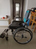 恒倍舒 手动轮椅折叠轻便旅行减震手推轮椅老人可折叠便携式医用家用老年人残疾人运动轮椅车 铝合金大轮款 实拍图