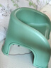 兔可图婴幼儿童塑料小凳子靠背椅加厚宝宝沙发餐椅小椅子防滑板凳洗澡凳 抹茶青 1只【优质加厚PP材质】 实拍图