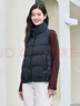 坦博尔羽绒服马甲女立领宽松外搭短款羽绒背心外套TD236006 黑色 160 实拍图