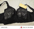 雅黛俪内衣女文胸无钢圈大胸显小全罩杯薄款胸罩收副乳聚拢蕾丝大码乳罩 醇黑 80C /36C 实拍图