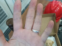 知寻990纯银光面素圈戒指男士潮款足银戒子尾戒单身生日礼物送男友 开口可调节 足银戒指 实拍图