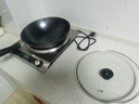 苏泊尔（SUPOR）凹面电磁炉专用铁锅不生锈防粘锅炒菜锅铁锅无涂层燃气家用炒锅 锅+锅盖【凹面电磁可用】 32cm 实拍图