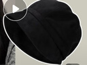 SOMUBAY 秋冬帽子女大头围贝雷帽素颜堆堆帽显脸小春秋保暖帽八角帽黑 DDM-56黑色【春秋款】 M 可调节 实拍图
