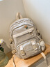 viney书包小学生ins风韩版高中大学生背包儿童书包初中双肩包电脑包高颜值大容量时尚潮流户外出游旅行包轻便日系4-6年级简约休闲可爱 实拍图