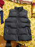 左斯客棉衣马甲男2024秋冬新款棉马甲男士立领大码坎肩韩版修身马甲男潮 黑色 3XL 实拍图