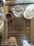 神雕（SHEN DIAO）实木茶盘抽屉式储水排水双用鸡翅木茶台功夫茶具家用高档茶托盘 鸡翅大茗汇65*36*8 实拍图