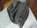 春秋薄款羊绒围脖男女套头护颈纯色保暖脖套防寒针织围巾百搭假领 深灰色 实拍图